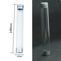 1pc Plastic Transparent Acrylic Cylinder Tube Pencil Cases Gift Boxes Office School Supplies Pens Pencils Bags Pencil Cases