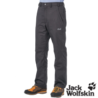 【Jack wolfskin 飛狼】男 防風保暖休閒長褲 (內薄刷毛)『深灰』