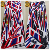 STRIPING LIST BODY VARIASI SATRIA FU 2010 2011 2012 2013 BENDERA FLAG THAILAND KUALITAS TERBAIK