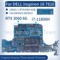 For DELL G5 5590 G7 7590 Laptop Mainboard VULCAN15_N18E 0CNDTP 0D2DM3 0MXHK3 GTX1660Ti RTX2060 RTX2070 DDR4 Notebook Motherboard