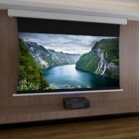 Mivision 150" New Motorized Tab Tension Projection Screen Ultra Short Throw Projector Screen