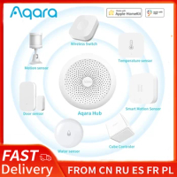 Aqara Smart Home Kits Aqara Gateway Aqara Hub Window Door Sensor Human Body Wireless Switch Temperature Humidity Water Sensor