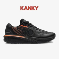 Kanky Story Hageshi - Sepatu Sneakers Running Pria/Wanita Dewasa 40 Black/Orange