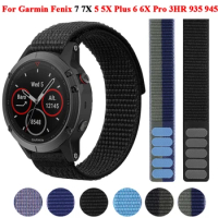 22 26mm Nylon Watchband Strap For Garmin Fenix 7X 7 6X 6Pro Epix Gen 2 Replacement Wristband Fenix 5X 5Plus Smartwatch Bracelet