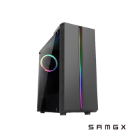 【SAMGX】彩虹箭羽 RGB鋼化玻璃ATX機殼 SG-ARROW(贈RGB風扇/ATX)