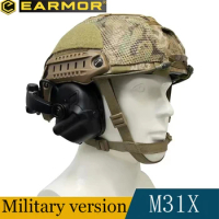 EARMOR M31X-Mark3 tactical helmet earphones Army helmet earphones active shooter earmuffs hearing protection soundproof earmuffs