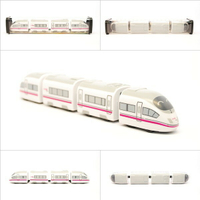 西班牙高鐵AVE S103列車 鐵支路4節迴力小列車 迴力車 火車玩具 壓克力盒裝 QV027T1 TR台灣鐵道