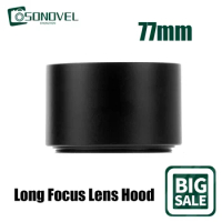77 77mm Metal Hood Long Focus Lens For Olympus Fuji Nikon Sony Canon EOS DSLR 800D 200D 80D 77D 60D 7D 6D 5Ds 5D3 Accessories