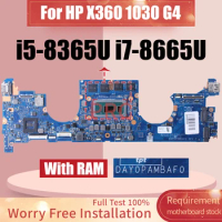 DAY0PAMBAF0 For HP X360 1030 G4 Laptop Motherboard i5-8365U i7-8665U With RAM Notebook Mainboard
