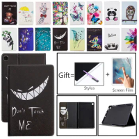 Tablet Case For Samsung Tab S6 Lite P610 P615 Case Cartoon Buttefly Owl Leather Cover for Tab S6 Lite SM-P610 SM-P615 Case 10.4"