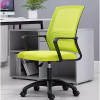 網布辦公椅子（11黑框綠網）尼龍脚