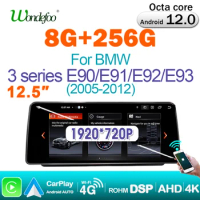 Wondefoo Car Radio 8G 256G Android 12 For BMW 3 Series E90 E91 E92 E93 2005-2012 with Screen Carplay Stereo Bluetooth Navigation