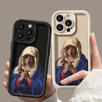 Spoof Creative Funny Mary Soft Case for IPhone 11 12 13 14 15 16 17 Pro Max 15 16 PLUS X XR XS MAX 1