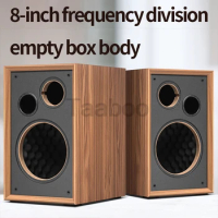 8 Inch Two-Way Labyrinth Speaker Empty Box Home Speaker Bookshelf Speaker DIY Hifi Audio Wooden Handmade Box Passive Speaker