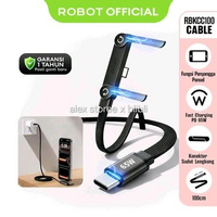 Robot RBKCC100 Type C to C Kabel Charger Siku L Gaming Holder HP Stand Bracket Data Cable