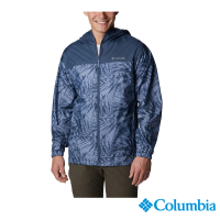 Columbia 哥倫比亞 官方旗艦 男款-防曬UPF40防潑水風衣-深藍(UWE87770NY / 2023年春夏)