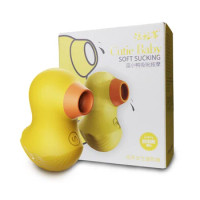 Cute Yellow Duck Sucking Vibrator for Breast Nipples Stimulate Clitoral Sucker Vibrator Sex Toys for Woman