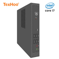 TexHoo Mini PC Computer Intel Core i7 i5 Processador ITX Windows 10 Pro Thin Client Industry COM SSD Bluetooth WIFI Brand New