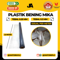 Karpet Plastik Bening Mika Meteran Meja 1,5 m / Tebal 0,25 & 0,3 mm
