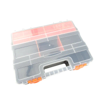 螺絲配件盒 手提式零件盒 塑料收納盒 螺絲分隔 多分隔工具箱 螺絲收納 零件收納 釣魚配件盒 180-SB16