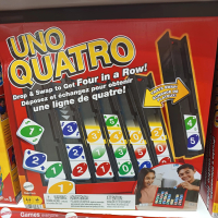 Mainan Board Game Uno Quatro Original Mattel Family Game