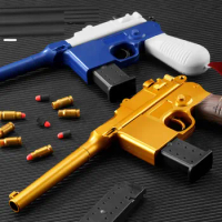 Soft Bullet Toy Gun Pistol Blaster Toy Guns Revolver Launcher Shooting Model For Children Adults Boys Fake Gun Toy
