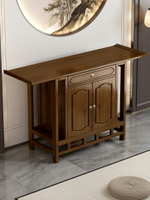 財神爺新中式實木玄關櫃可簡易供桌現代客廳佛龕香案家用簡約佛臺