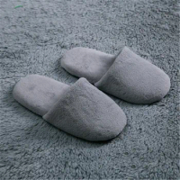5 Pairs Coral Velvet Bread Shoes Home Slippers Hotel Disposable Slippers Warm Women Bedroom Indoor Slippers Cotton Floor Shoes
