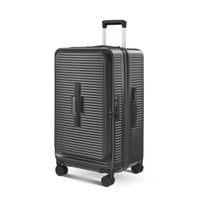 大容量運動版前開蓋拉杆箱伸縮擴充套件拉鍊寬體行李箱旅行箱