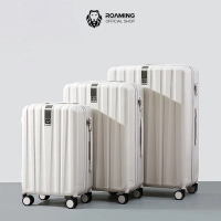 Roaming Koper Kabin 20 inch & Ukuran Bagasi 24-28 inch Polycarbonate 3 Layers Zipper TSA Lock Anti T