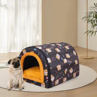 dog house Insulated Dog House For Winter Snuggle Sanctuary Outdoor Dog House Cold-Proof &amp; Warm Removable Mat for Easy Cleaning