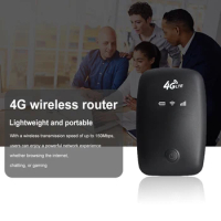 4G LTE Wireless Internet Router 150Mbps Pocket Mobile Hotspot with Sim Card Slot Mini Outdoor Hotspot for Home Office Car Travel
