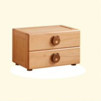 【橙家居·家具】/預購/艾勒系列小熊兩抽收納櫃 AL-E2045(售完採預購 實木衣櫃 衣櫥 衣服收納櫃 置物櫃)
