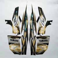 Striping motor / stiker yamaha Jupiter z 2008 Silver-hitam-gold