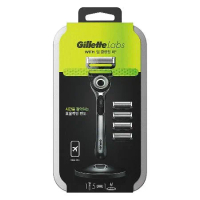 【Gillette 吉列】Labs 極光系列刮鬍刀 (1刀架5刀頭 旅行盒組)