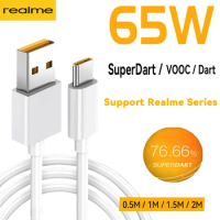 Original Realme Superdart Fast Charge Usb Type C Cable For Realme Gt2 Pro 8 Neo 2T 2 Narzo 30 Pro 5G 65W 6.5A Vooc Realmi X7 Pro