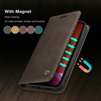 Case For Samsung S22 S20 S10 Plus S9 S8 Wallet Leather Case Galaxy S7 Edge Case CaseMe