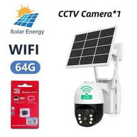 GARANSI Solar CCTV V380 pro WIFI / 4G kartu SIM Low power Battery CCTV IP67 Waterproof 8MP HD night 