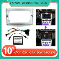 10 Inch Android Car Radio Fascia Panel Frame For Volkswagen VW Passat B5 B6 B7 B8 Magotan 2011-2015 Kits Audio Fitting Adaptor