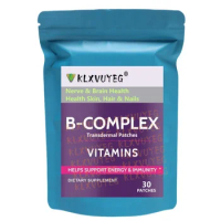 Vitamin B Complex Patch - 100% RDA for B Complex Vitamins with B1, B2, B3, B5, B6, B9 & Vitamin B12,