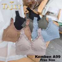 TALLY 1/2 KB A99 BH / Bra Kemben / Bralette / Bra Sport Wanita Busa Tipis Bahan Rajut Muat Cup Jumbo