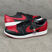 Air Jordan 1 Low OG Black Varsity Red Banned 2026 (100% Original) [IW6276-001] 42