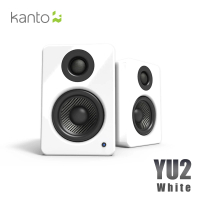 【Kanto】YU2 立體聲書架喇叭(白色款)