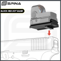 SPINA OPTICS Red Dot Sight Mounting Plate Rail fit Glock Model G17 19 20 21 22 26 42 43 aluminum Picatinny Rail width 25.57mm