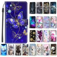 Flower Pattern Flip Case For Xiaomi Redmi Note 12S 12R 12C 12 4G Redmi12 5G Note12S Wallet Leather Phone Cases Stand Book Cover