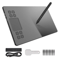 VEIKK A50 10x6 inch Graphics Drawing Tablet with 8192 levels Battery-Free Passive Pen Pressure Sensitivity for Digital Tablet