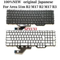 100%NEW Japanese For DELL Alienware Area 51m R2 M17 R2 M17 R3 laptop keyboard with Backlit NSK-QHDBC NSK-QHABC JRFM9 F5VVT