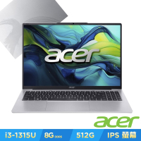 Acer 宏碁 Aspire Lite AL16-52P-39NQ 16吋筆電(i3-1315U/8GB/512GB/Win11)