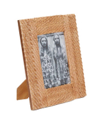 Woven Wooden Picture Frame 5 X 7 Inch Brown - Gold