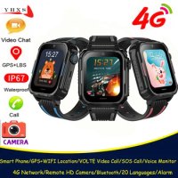 4G SIM Card Smart Kids GPS WIFI Trace Location Child Student Smartwatch Camera Voice Monitor Video SOS Call SMS Phone Watch